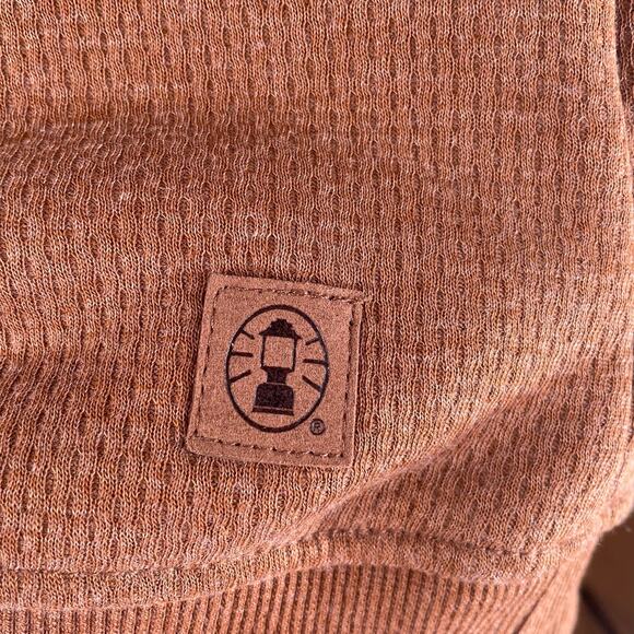 Coleman Men's Sherpa Lined Long Sleeve Crew Shirt Medium in Copper Heather NWT - Picture 6 of 9